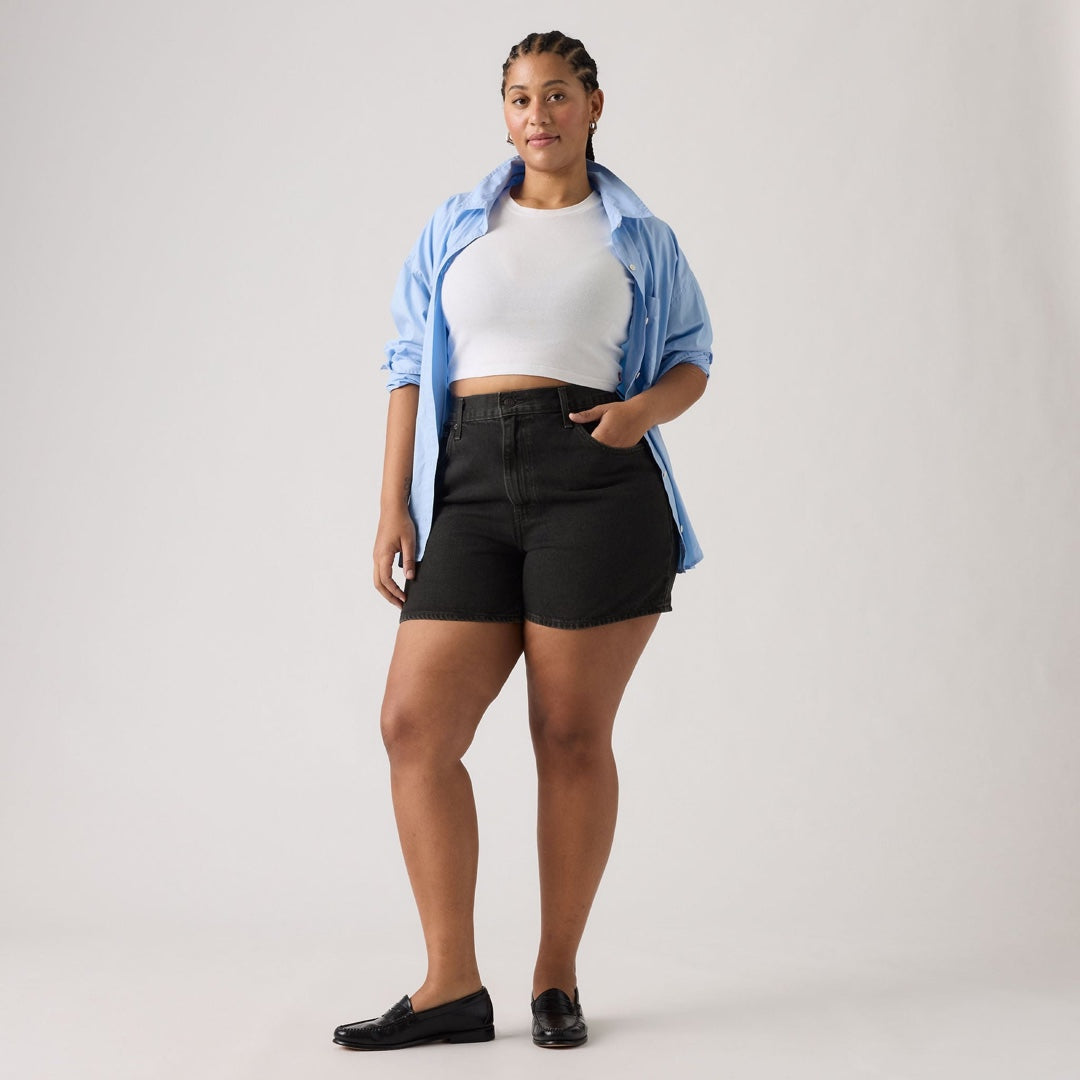 Cinch Mid-Thigh Shorts in Open Mind, alternate front view