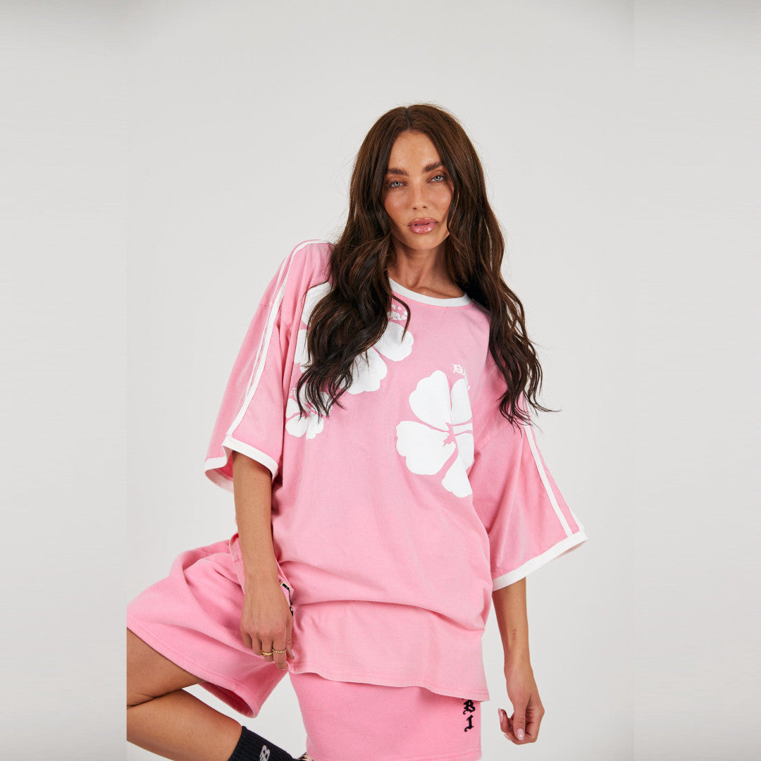 Hibiscus Tee | Washed Pink — view 1