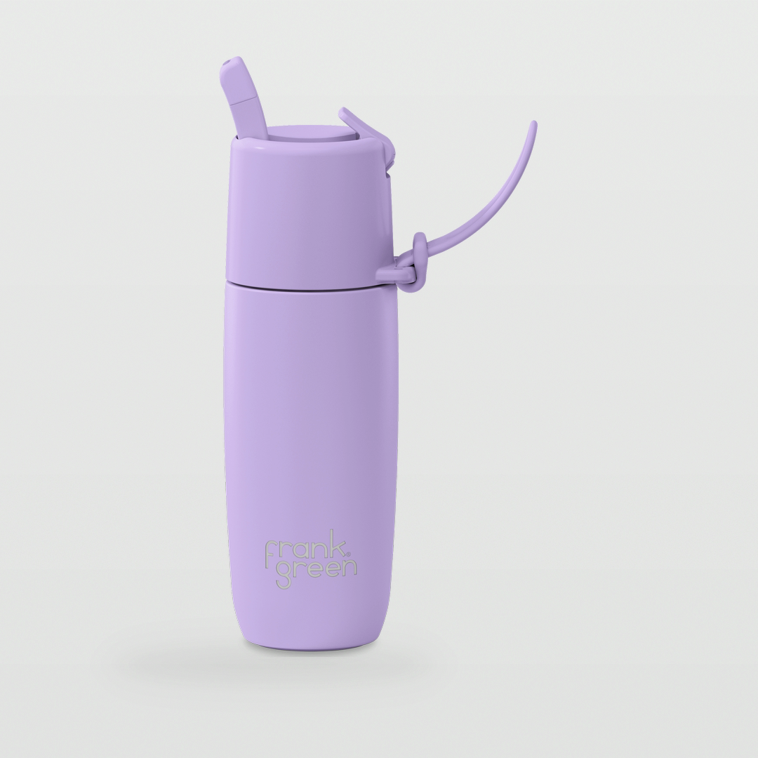 Edition II Bottle with Flip Straw Lid (355ml) | Iris — image 1