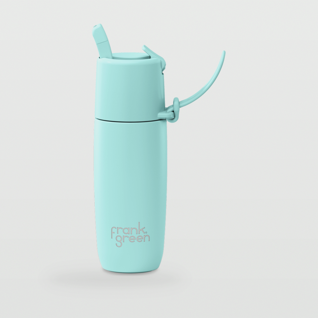 Edition II Bottle with Flip Straw Lid (355ml) | Peppermint — image 1