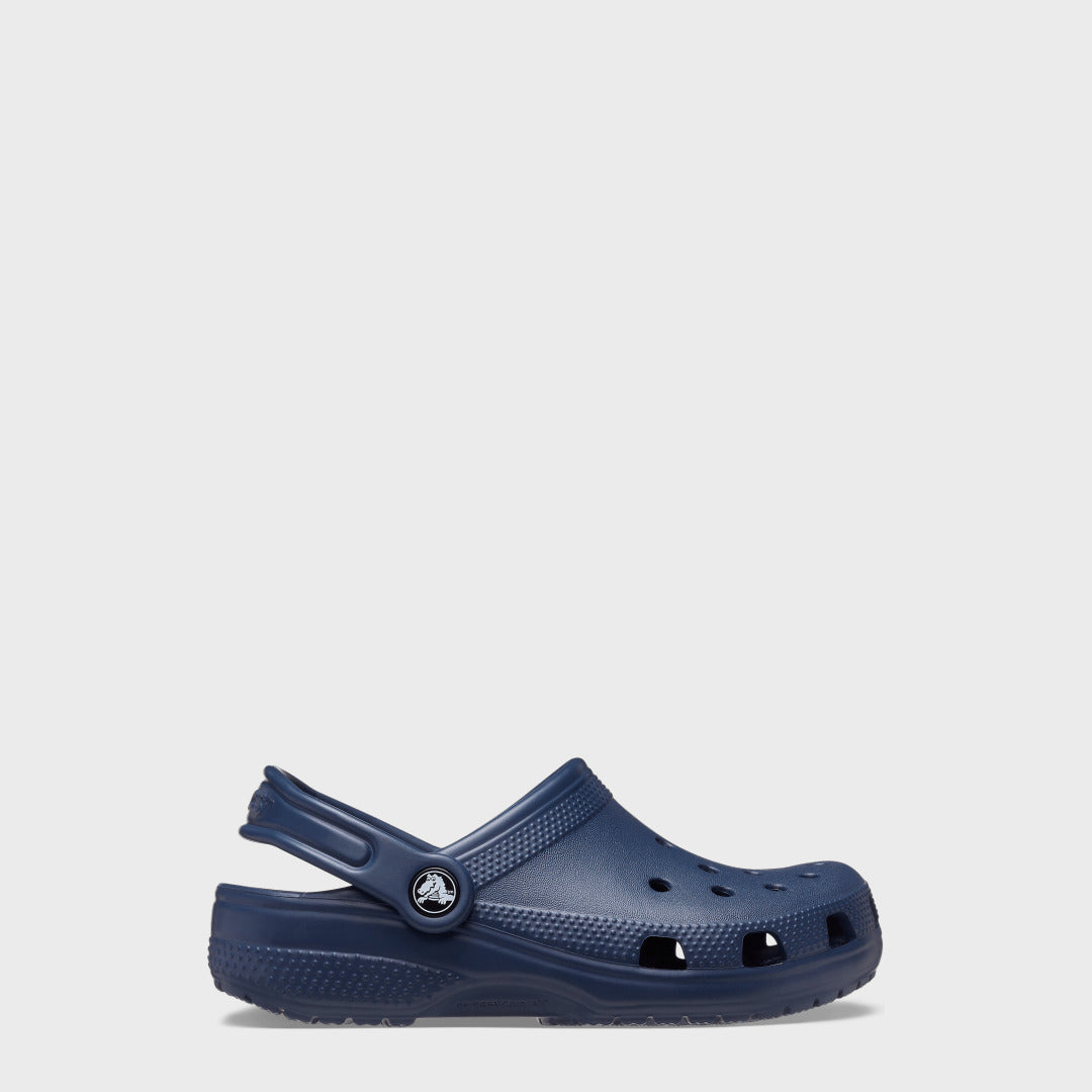 Toddler Classic Clog | Navy — Side view