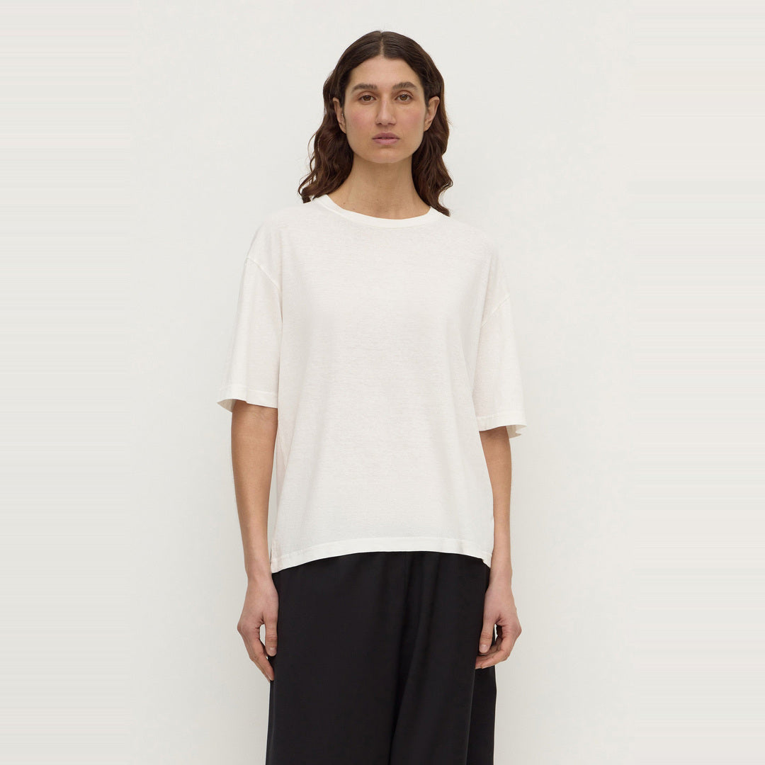 Kira Cotton Hemp Tee | Antique White — image 1
