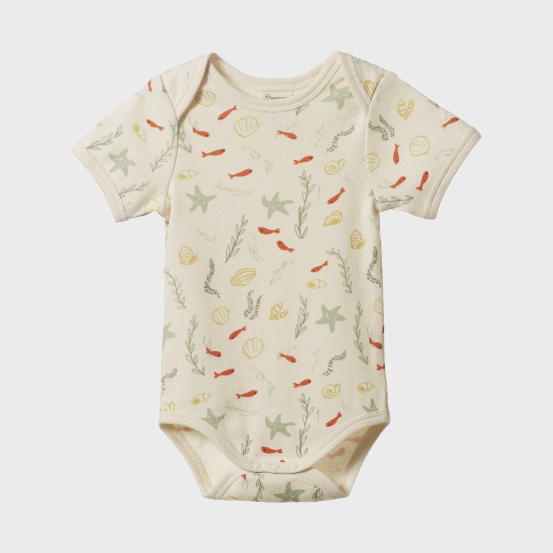 Short Sleeve Bodysuit | Snorkel Print — product view 1