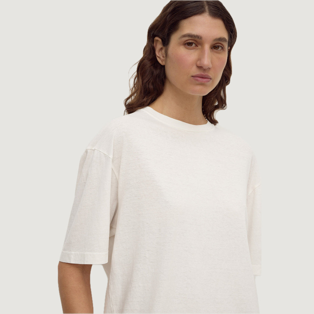 Kira Cotton Hemp Tee | Antique White — image 2
