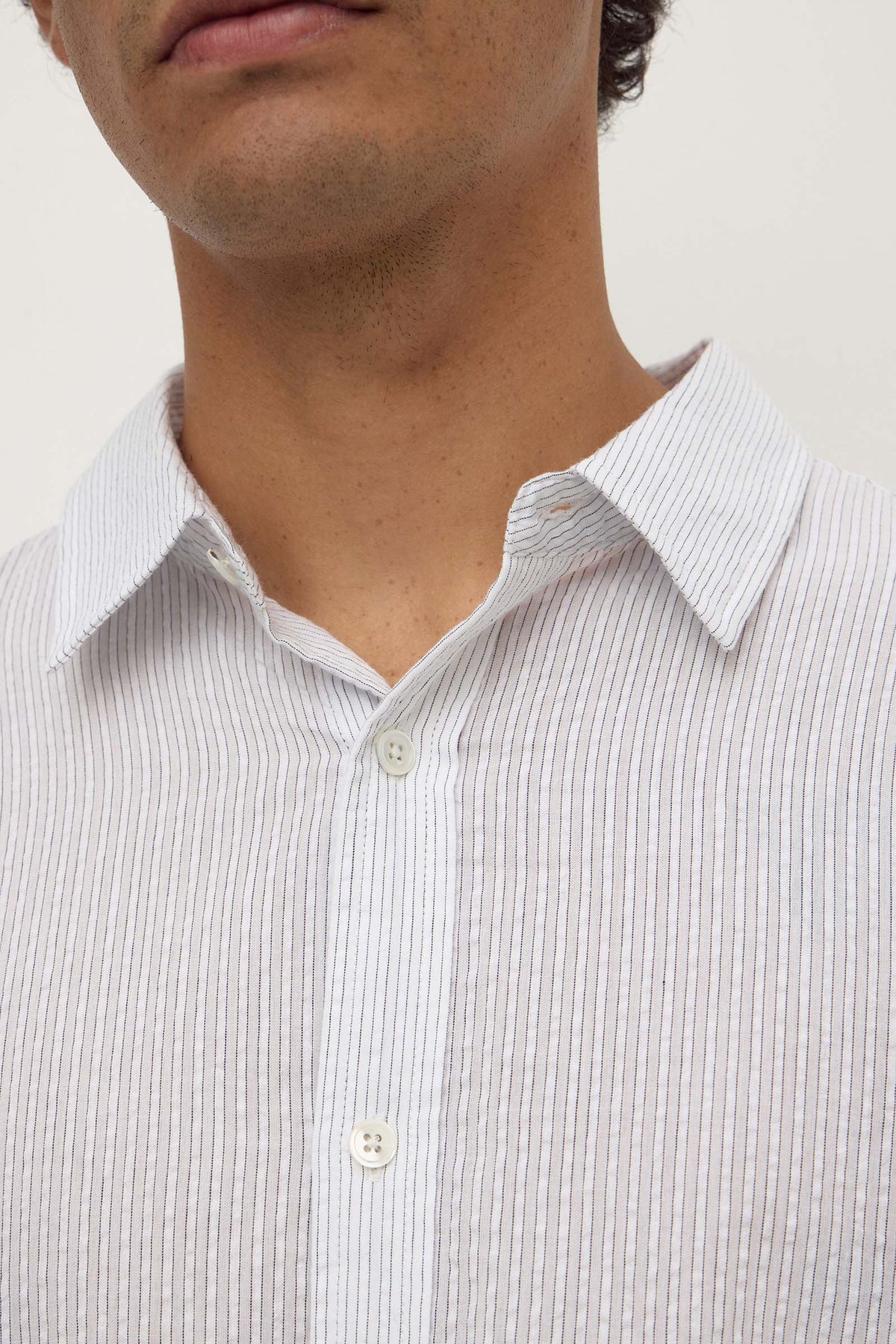 Will Long Sleeve Shirt | White Navy — image 2