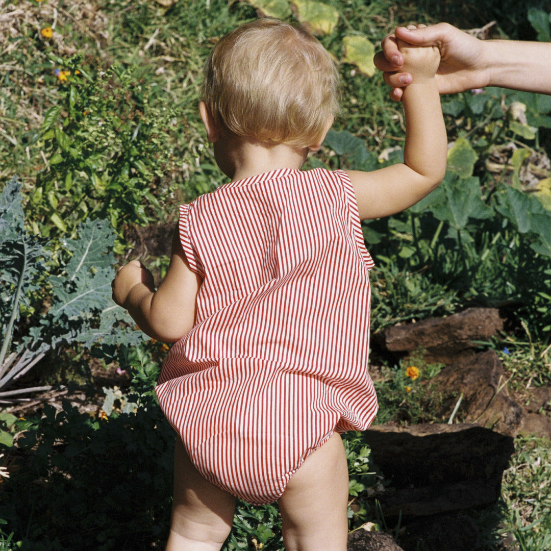 Cedar Suit | Meri Stripe — lifestyle view 1