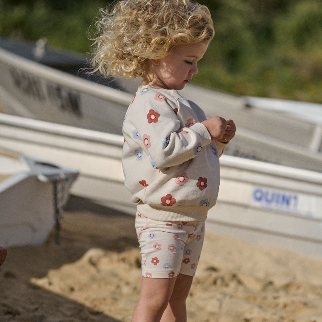 Selby Shorts | Petite Flora Stamp Print image 2