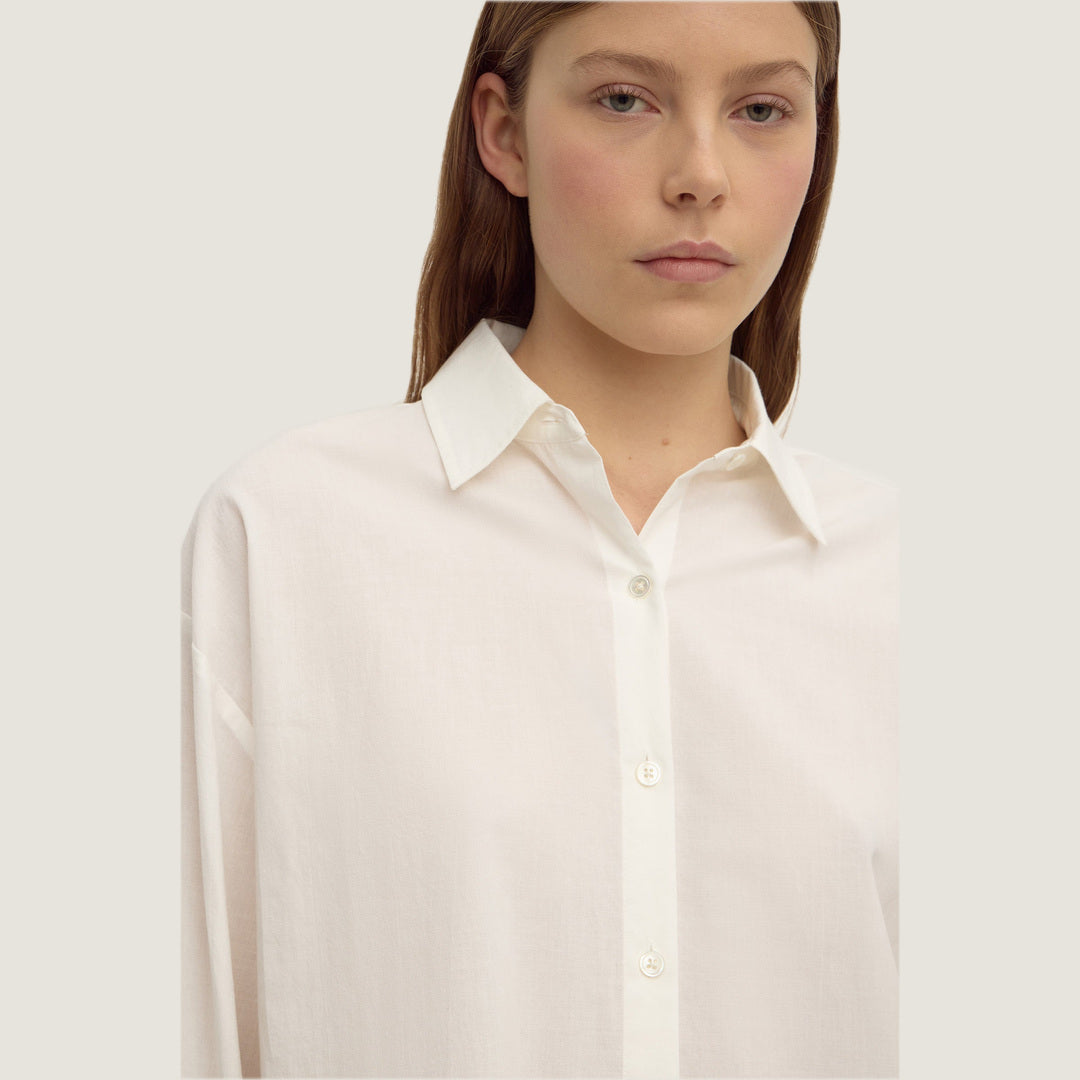 Frankie Cotton Long Sleeve Shirt | White — image 2