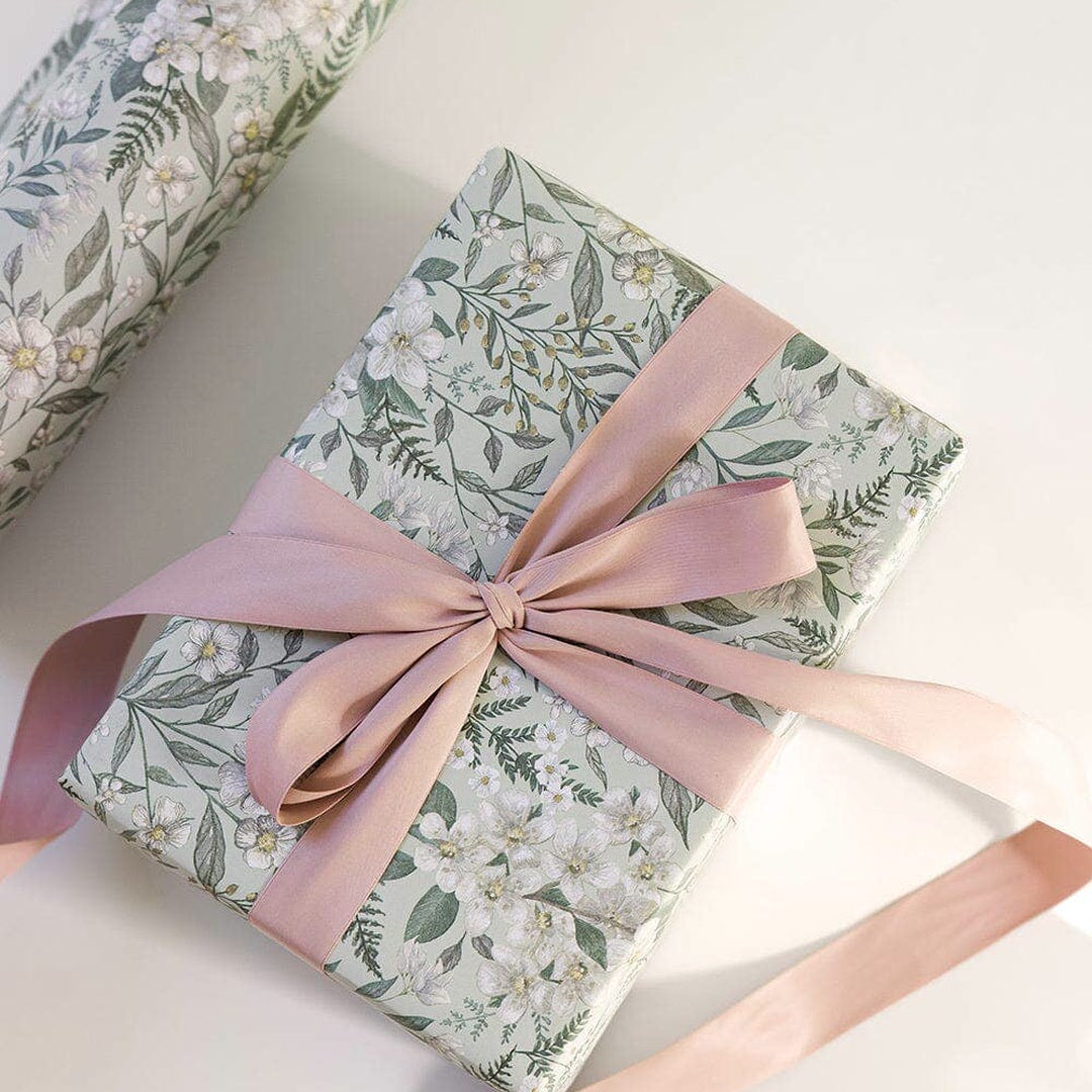 Gift Wrap Roll 3m - Ivory Garden image 2