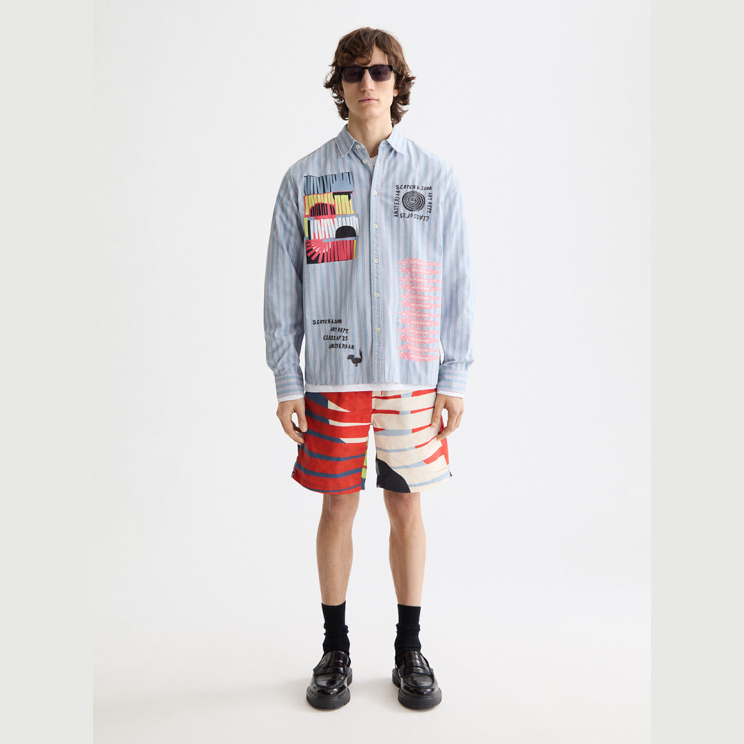 Longer-Length Swim Shorts | Art Dept Multi image 2