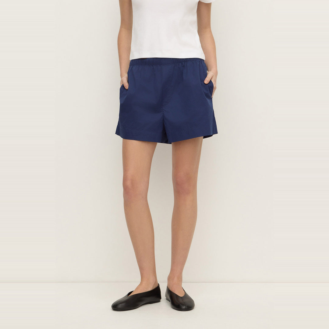 Micha Poplin Short | Imperial Blue — image 2