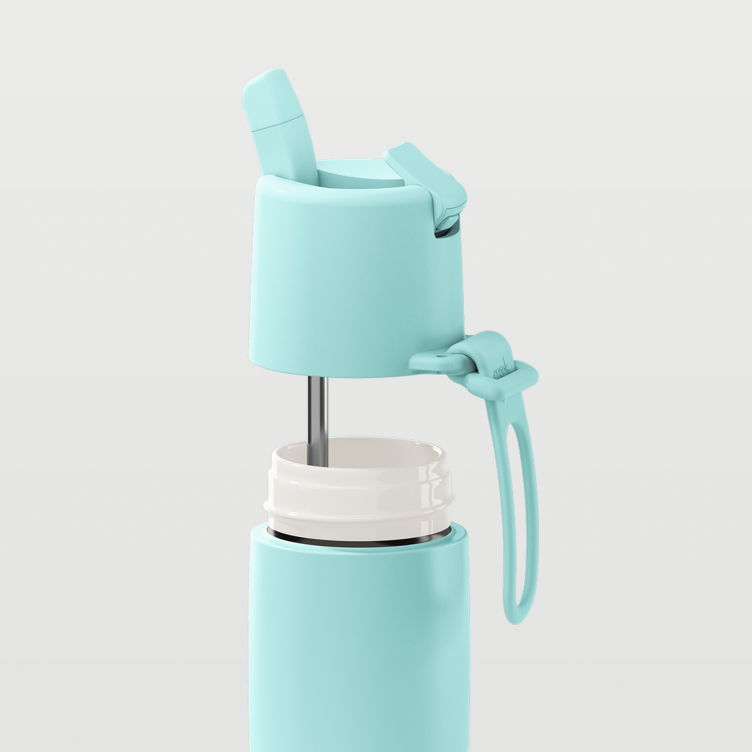 Edition II Bottle with Flip Straw Lid (355ml) | Peppermint — image 3