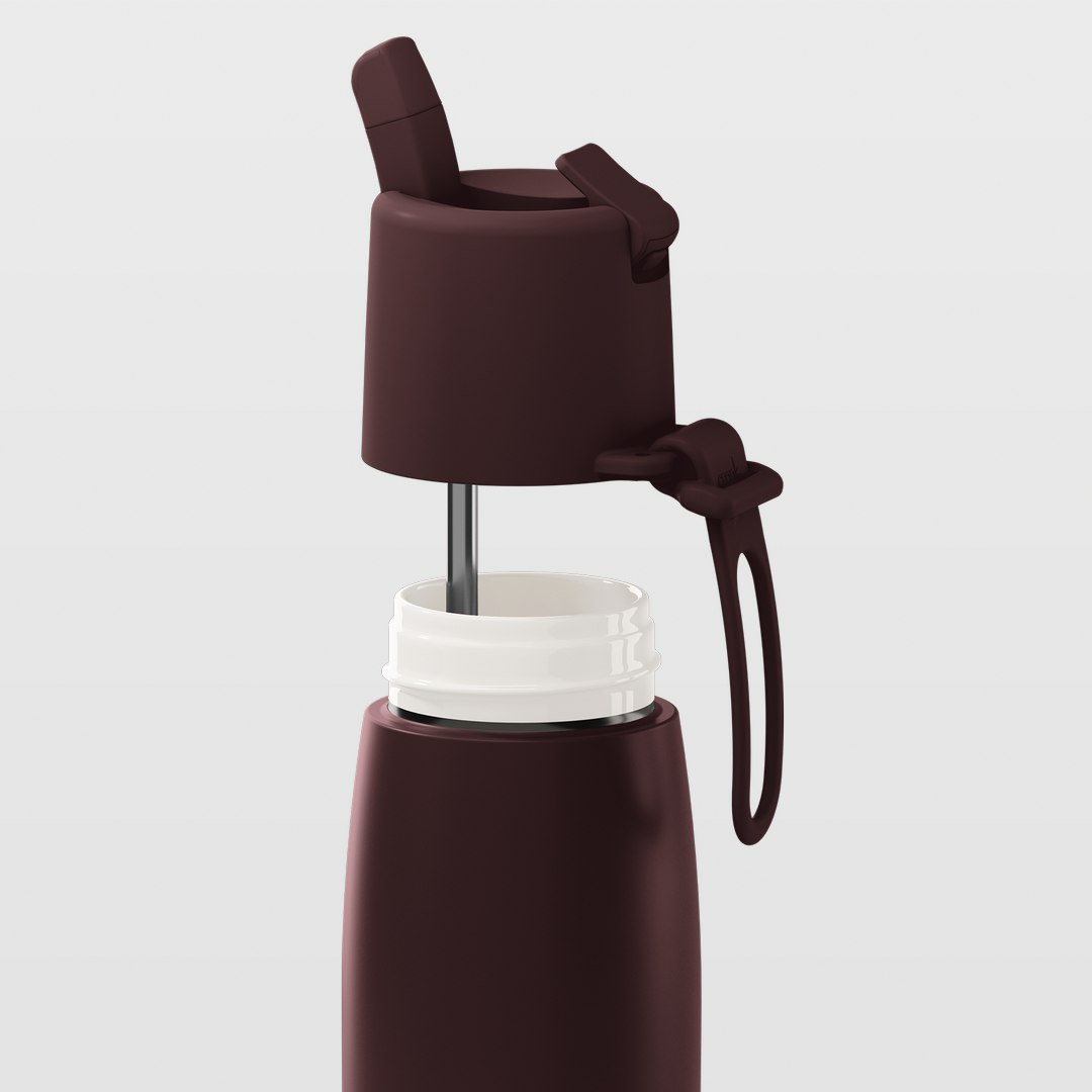 Edition II Bottle with Flip Straw Lid (595ml) | Chocolate — image 3