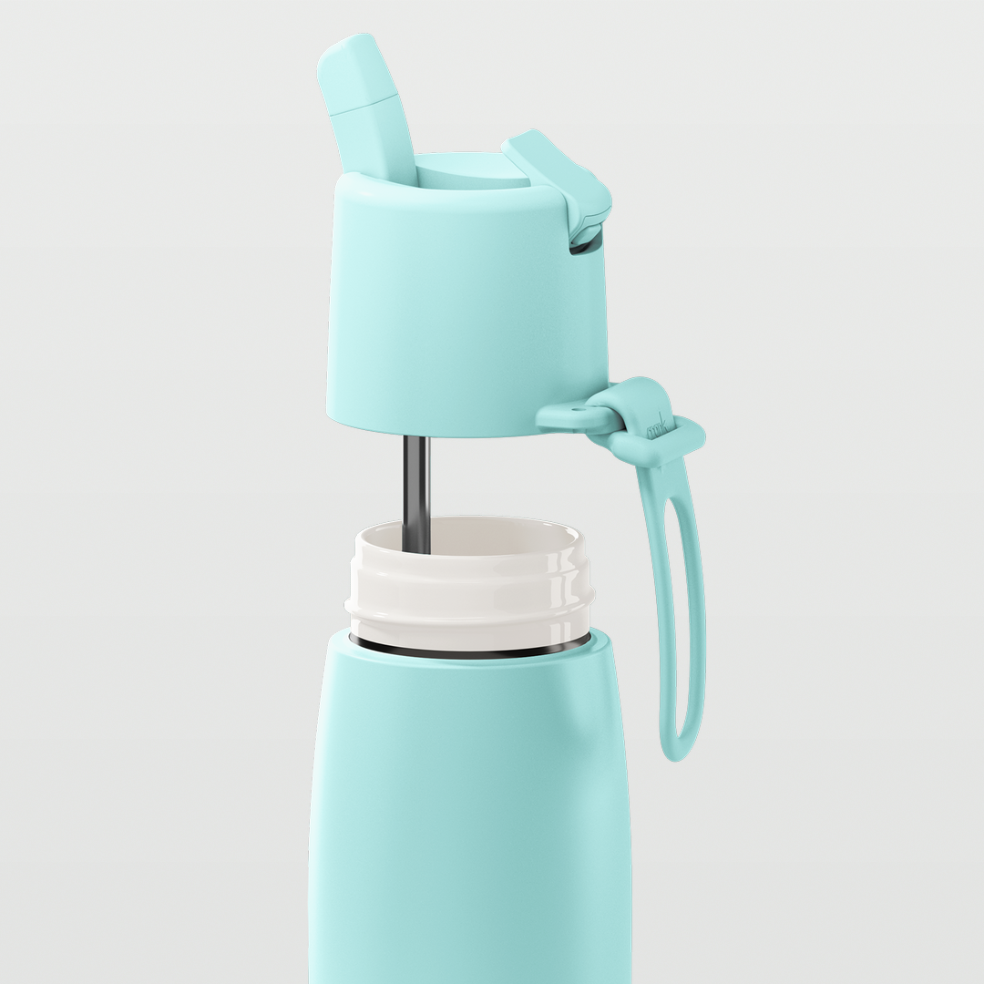 Edition II Bottle with Flip Straw Lid (595ml) | Peppermint — image 3
