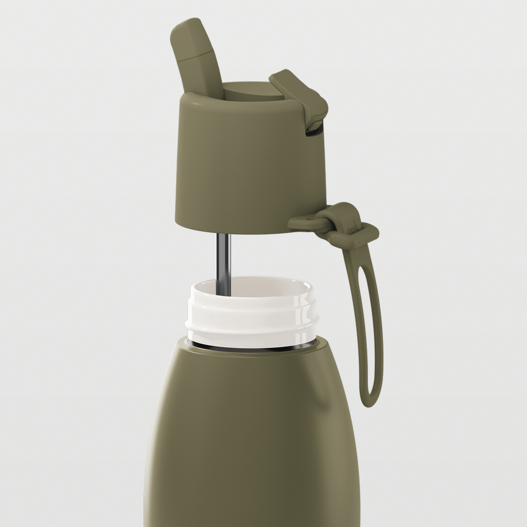 Edition II Bottle with Flip Straw Lid (1 Litre) | Moss — image 3