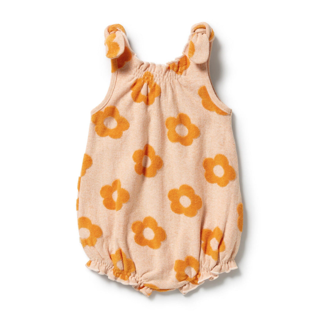 Daisy Glow Organic Terry Tie Playsuit — image 3