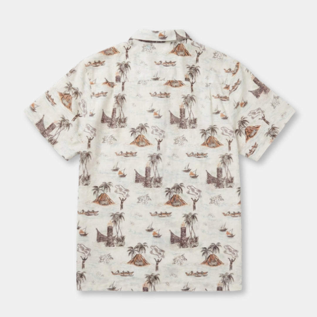 Tiki Hawaiian Short Sleeve Shirt | Sand — image 3