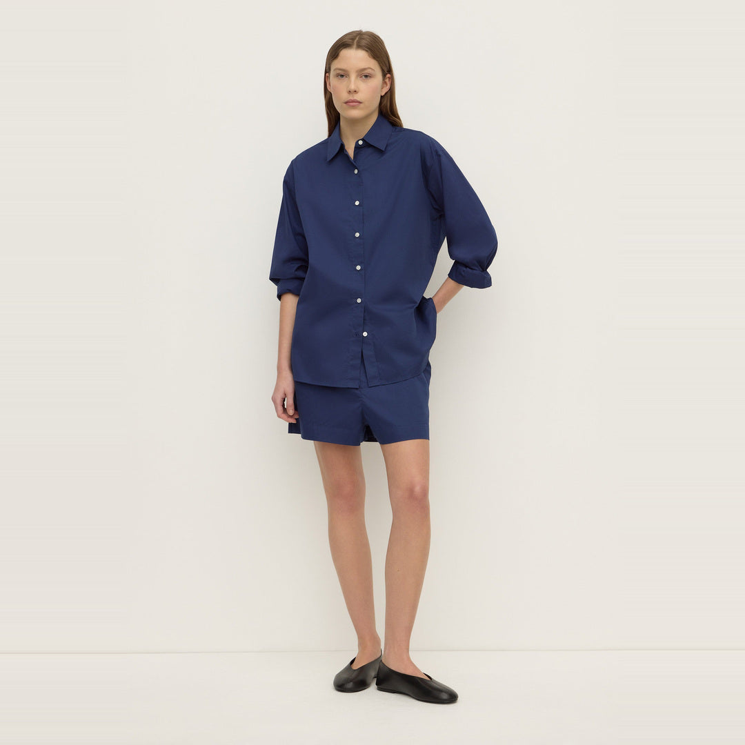 Micha Poplin Short | Imperial Blue — image 3