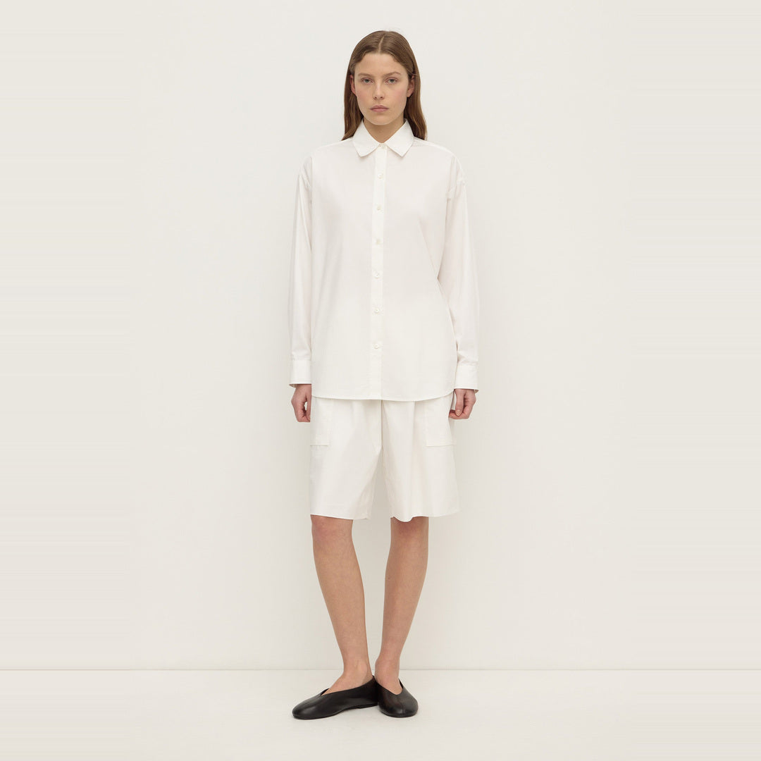 Frankie Cotton Long Sleeve Shirt | White — image 3
