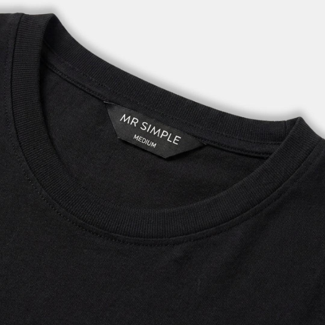 Daschund Dog Embroider Tee | Black — image 3