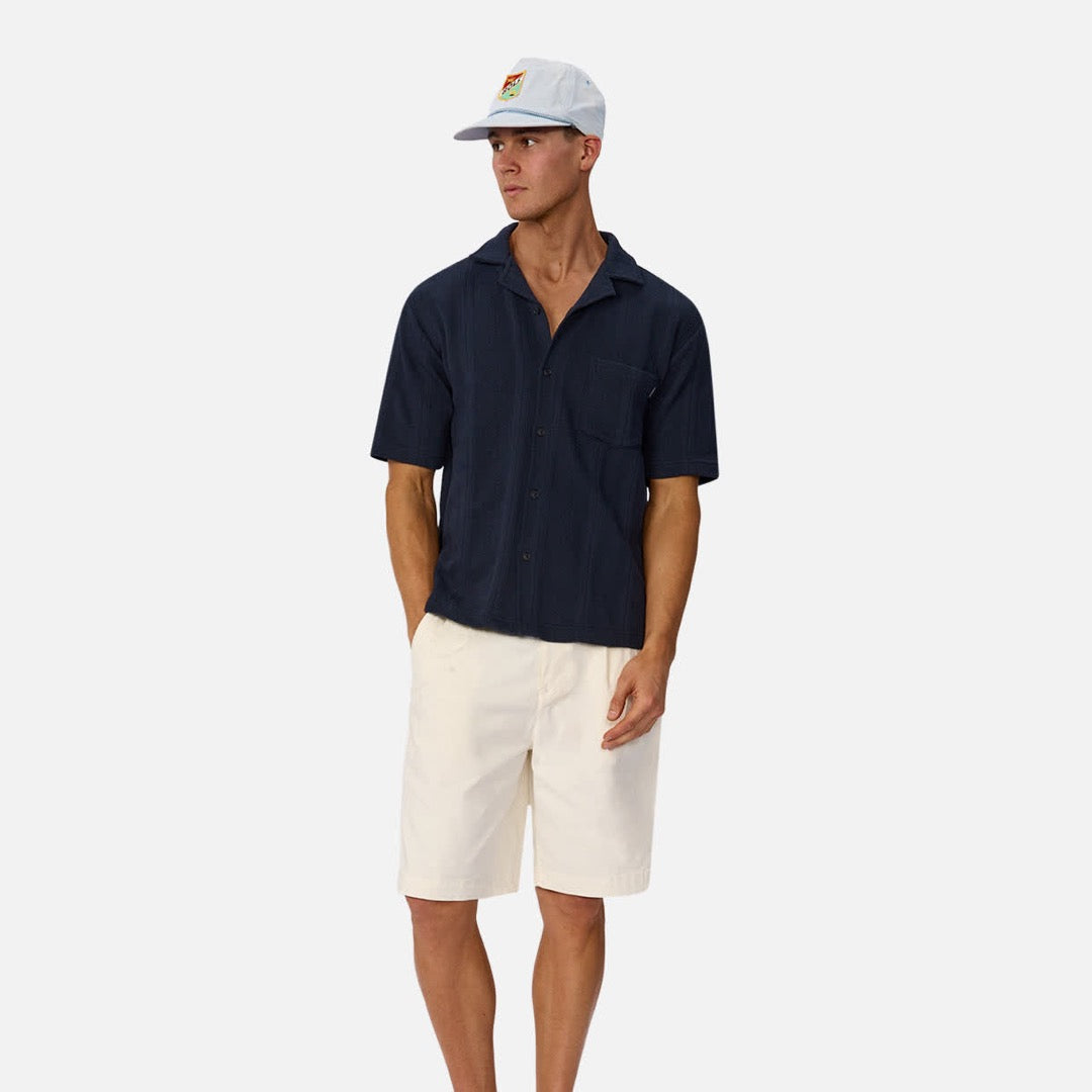 The Malaga Short Sleeve Shirt | New Navy official Industrie view 2