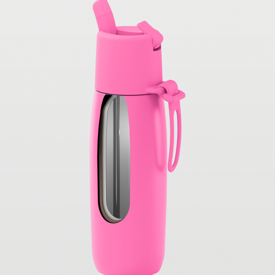 Edition II Bottle with Flip Straw Lid (595ml) | Bubblegum — image 4