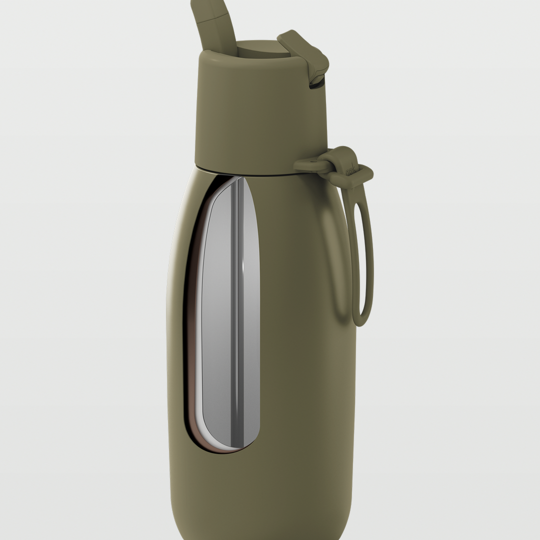 Edition II Bottle with Flip Straw Lid (1 Litre) | Moss — image 4