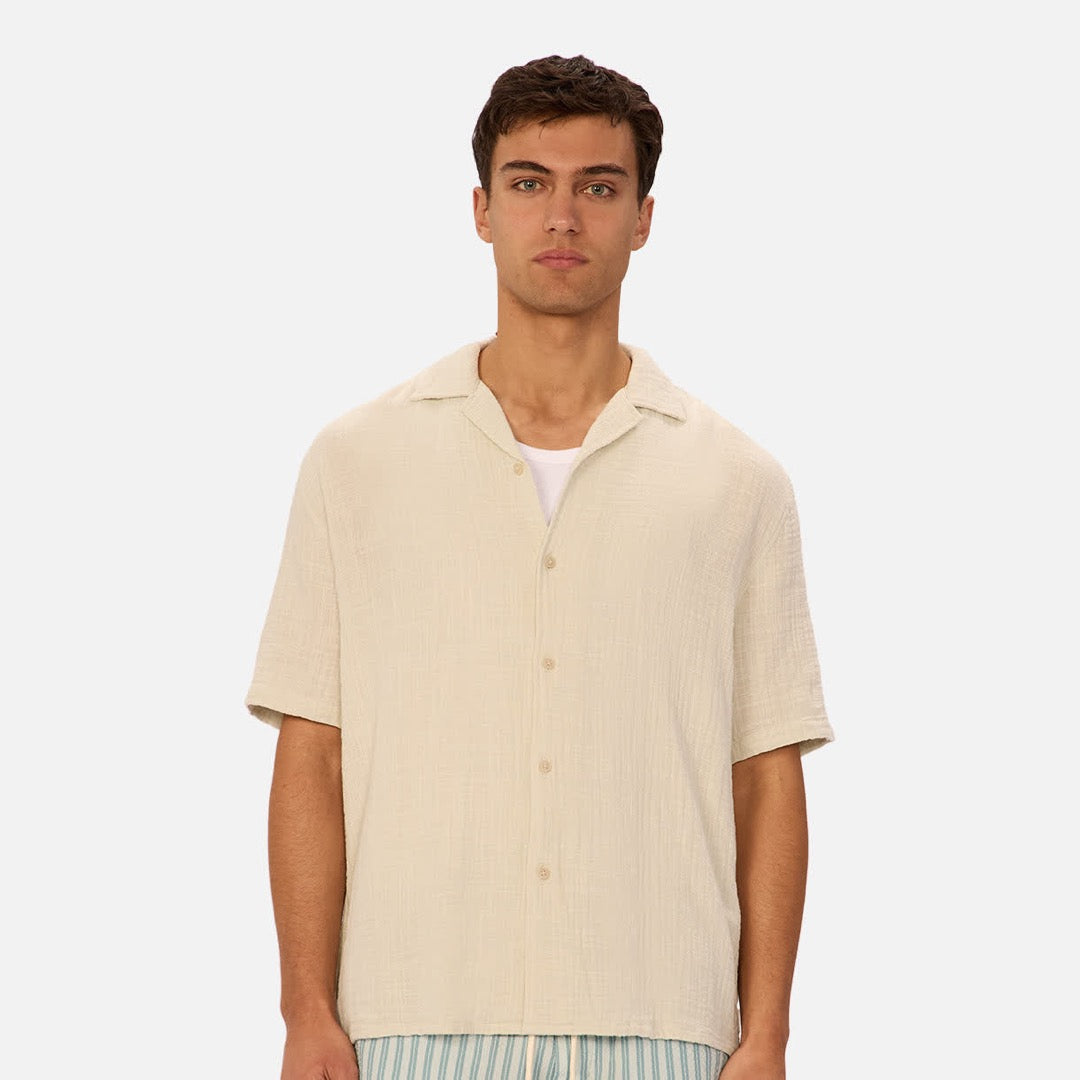 The Seguro Short Sleeve Shirt | Duck Egg official Industrie view 3