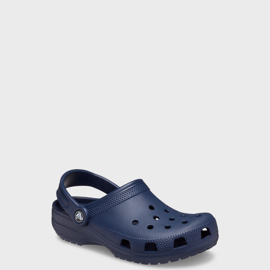 Toddler Classic Clog | Navy — Angle view