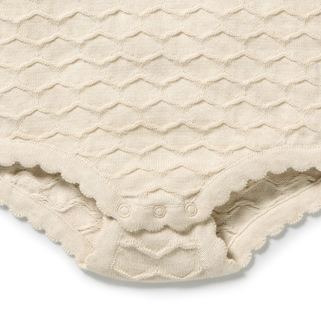 Milk Cloud Organic Knitted Chevron Bodysuit — image 5