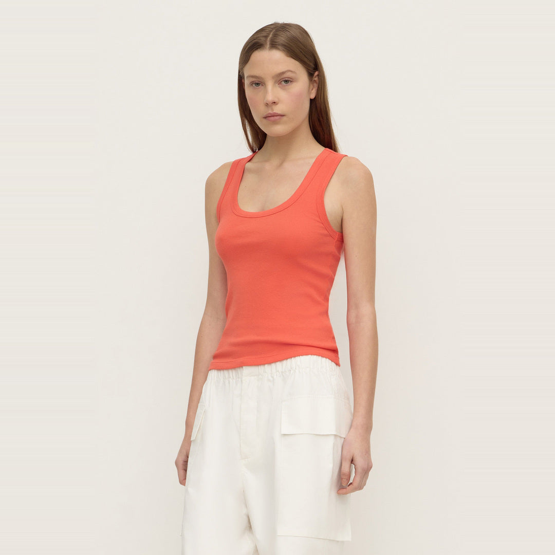 Robyn Scoop Neck Rib Tank | Dahlia — image 5