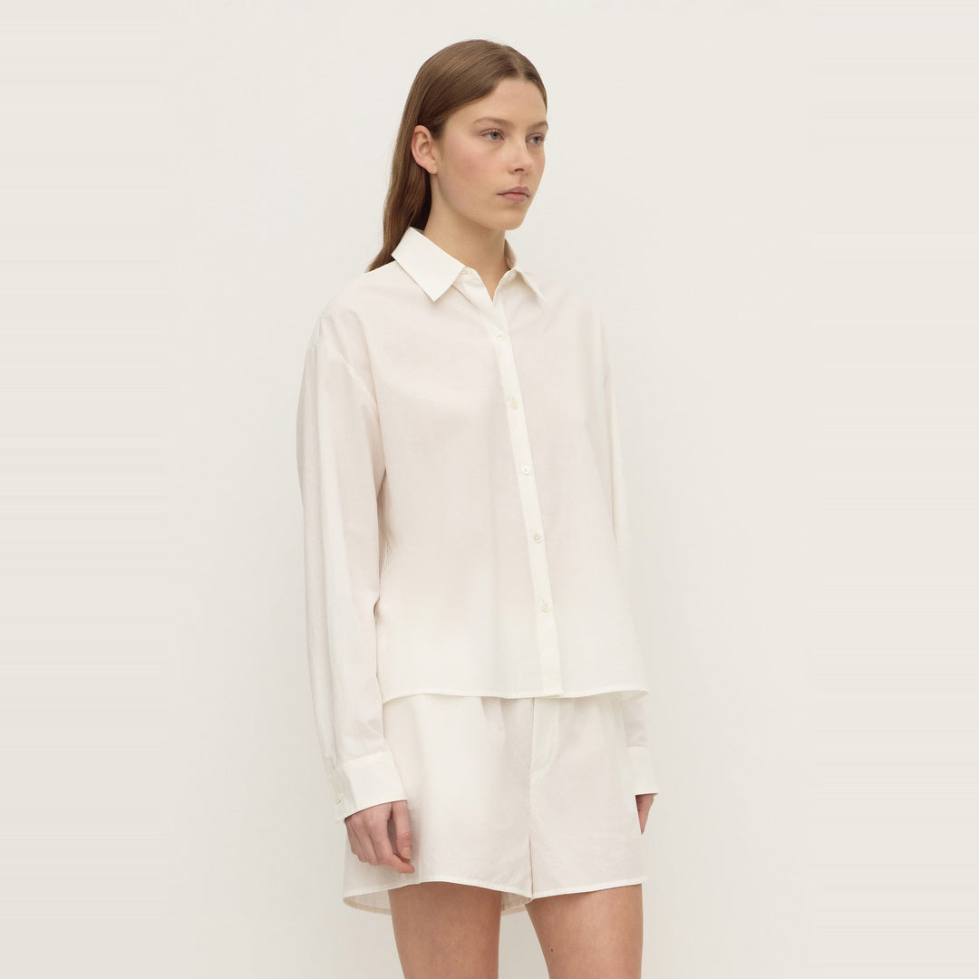 Frankie Cotton Long Sleeve Shirt | White — image 5