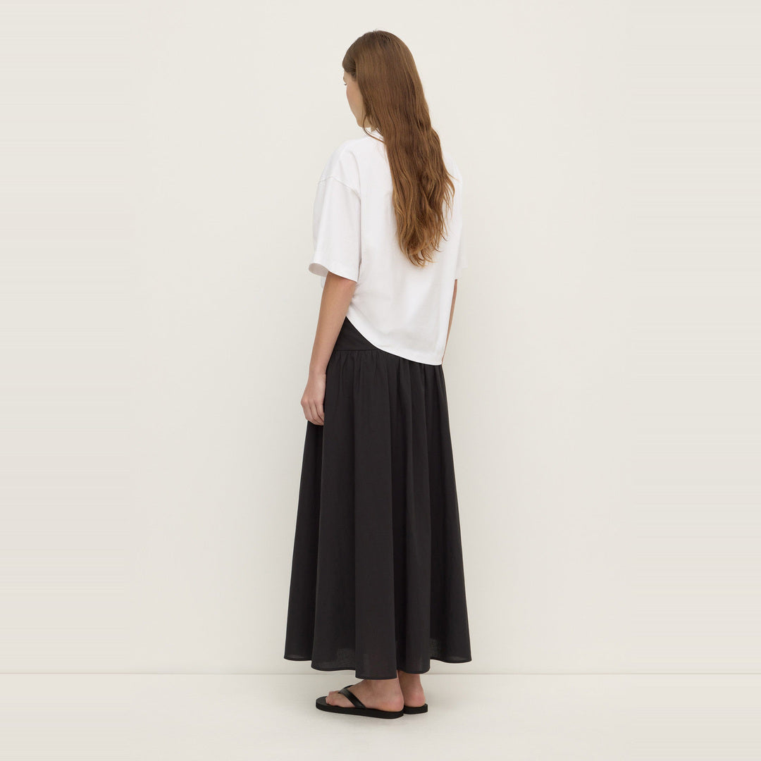 Sarah Cotton Maxi Skirt | Black — image 5