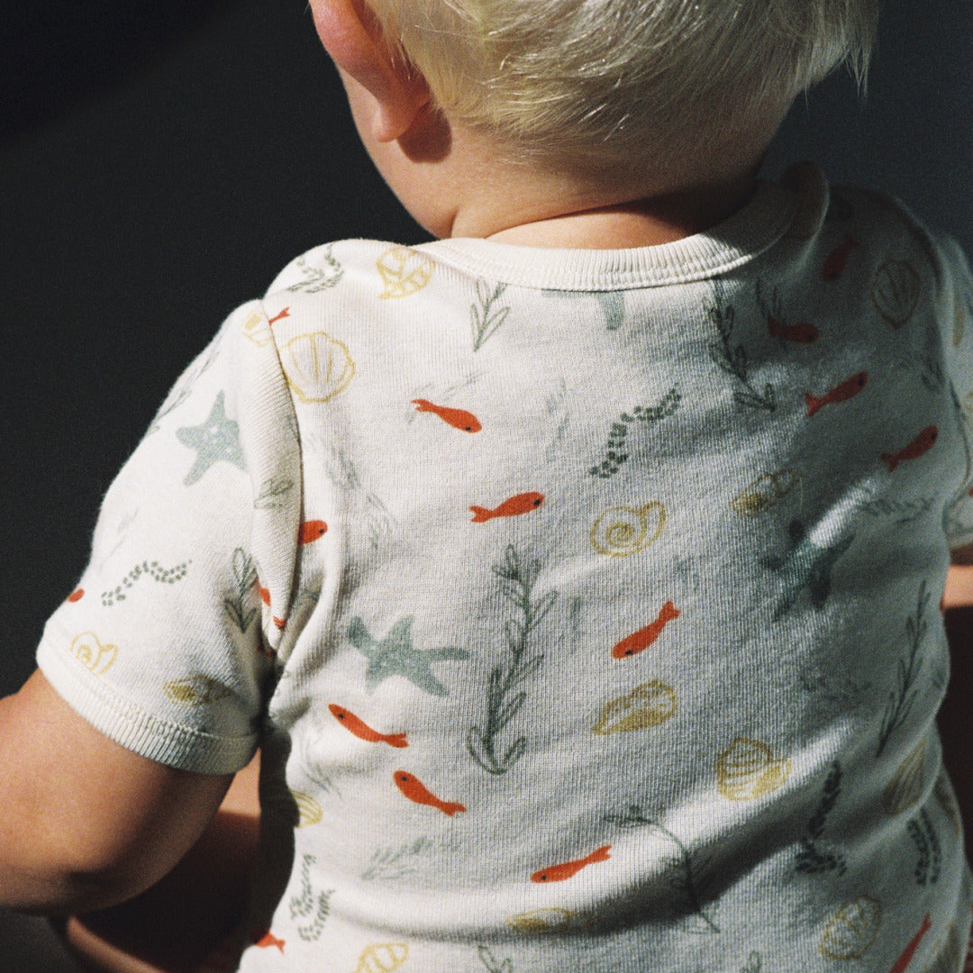 Short Sleeve Bodysuit | Snorkel Print — lifestyle view 4