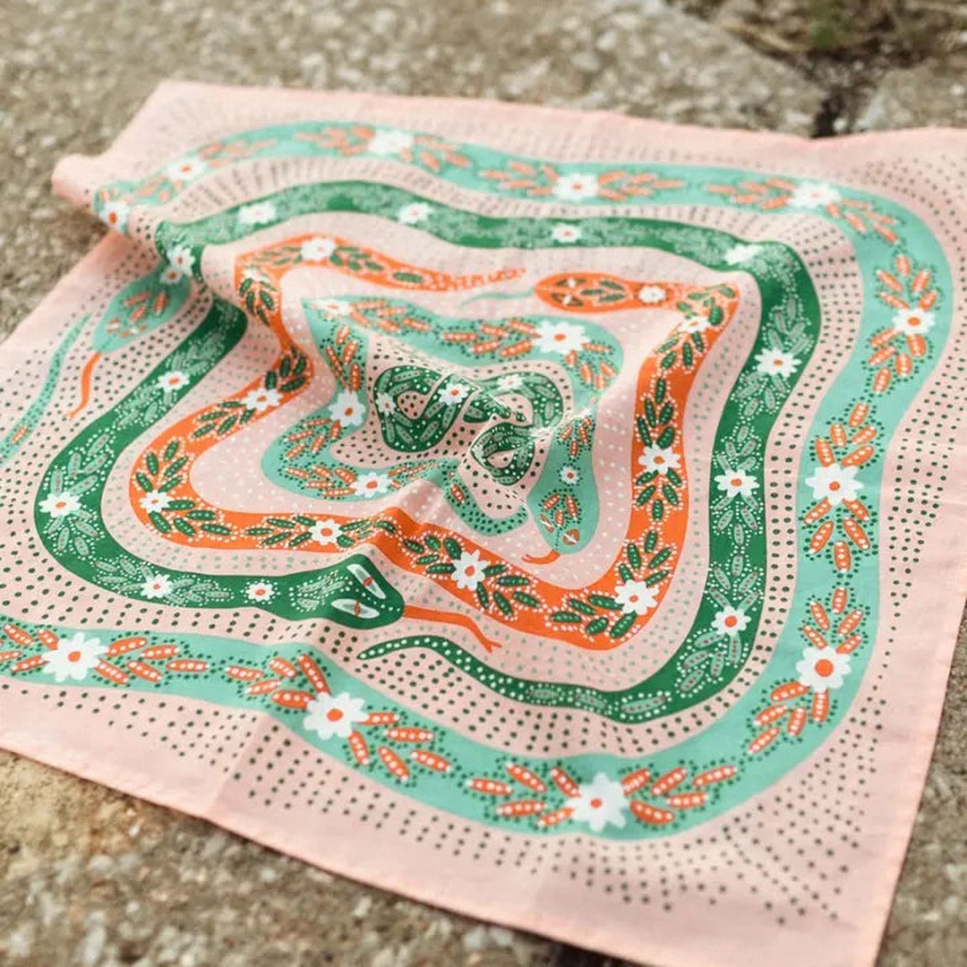 Bandana | Pink Snakes image 5