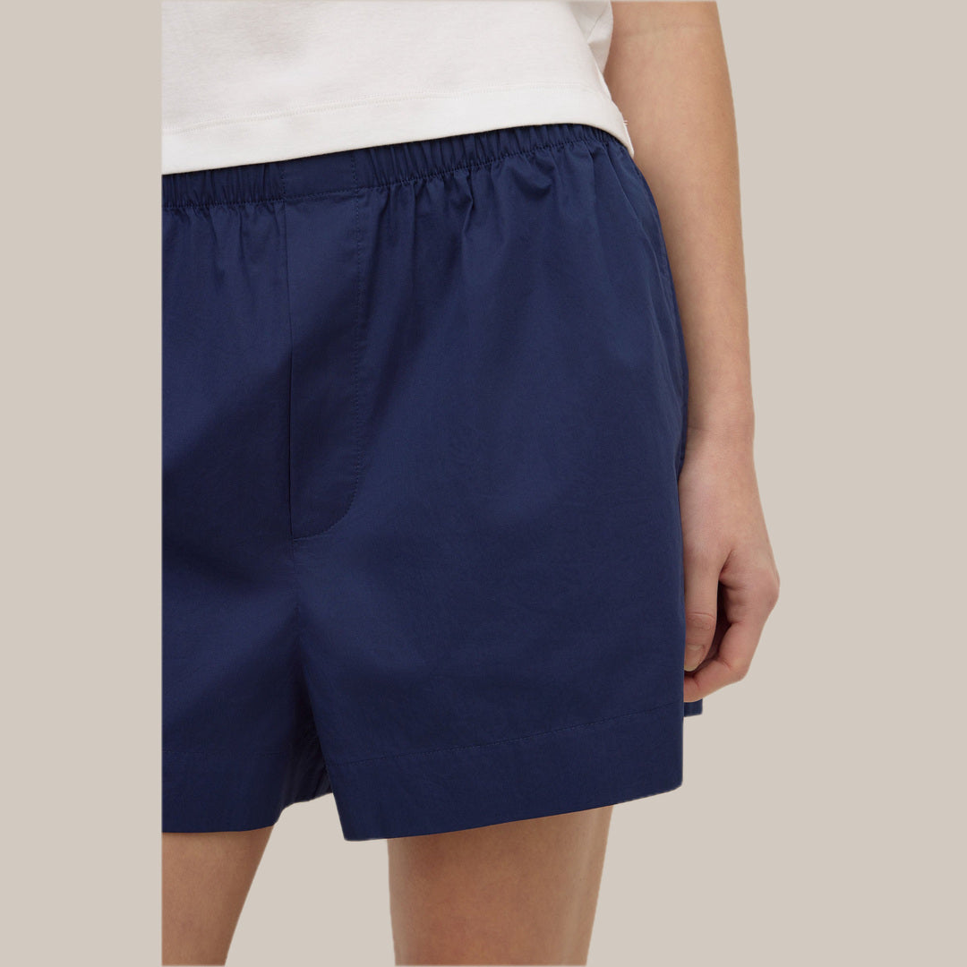 Micha Poplin Short | Imperial Blue — image 6