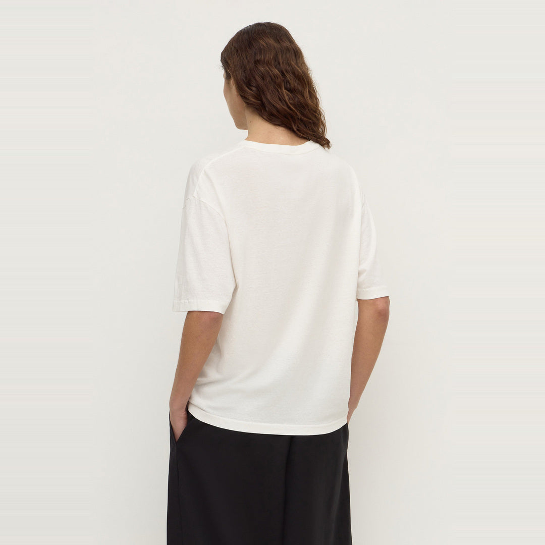 Kira Cotton Hemp Tee | Antique White — image 6