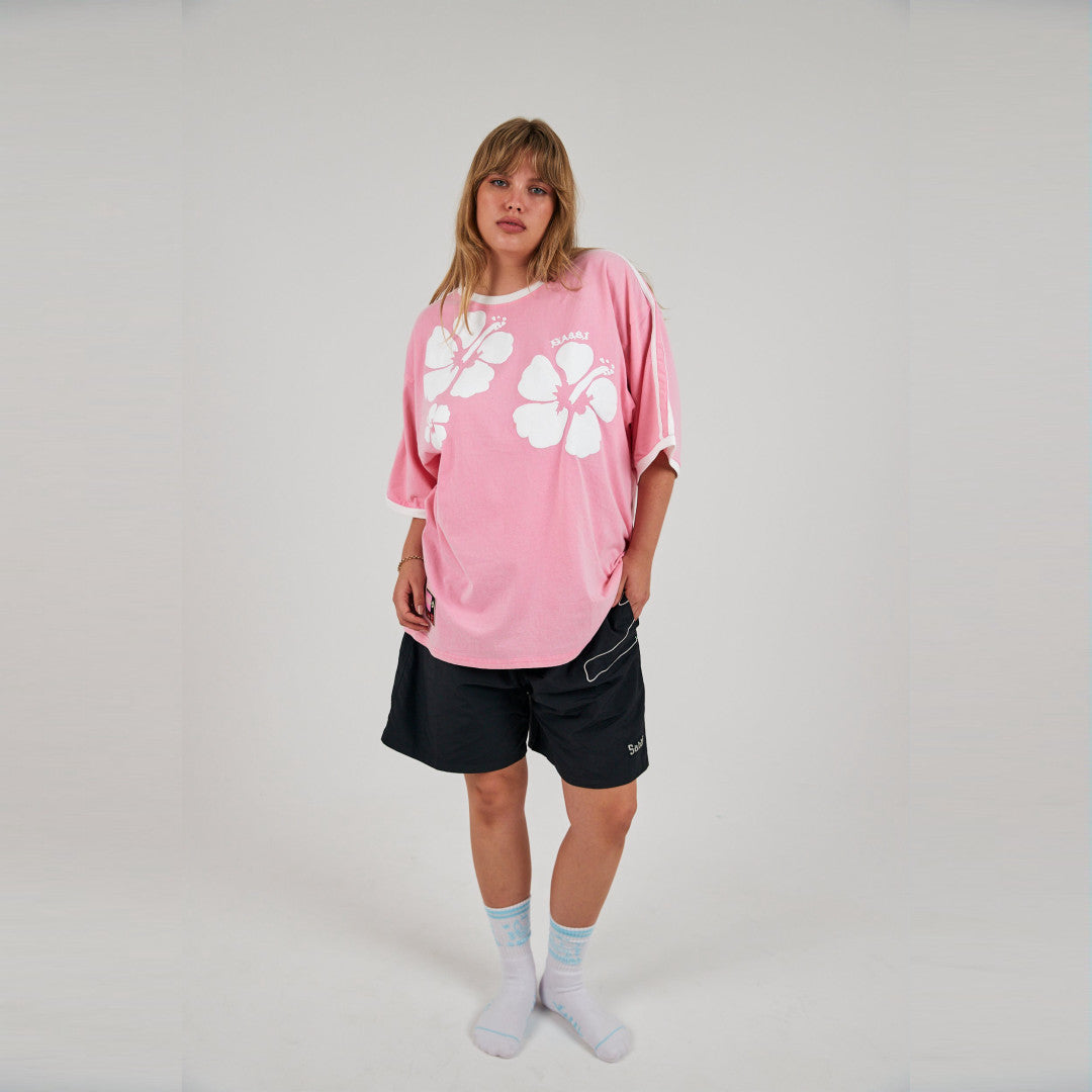 Hibiscus Tee | Washed Pink — view 7