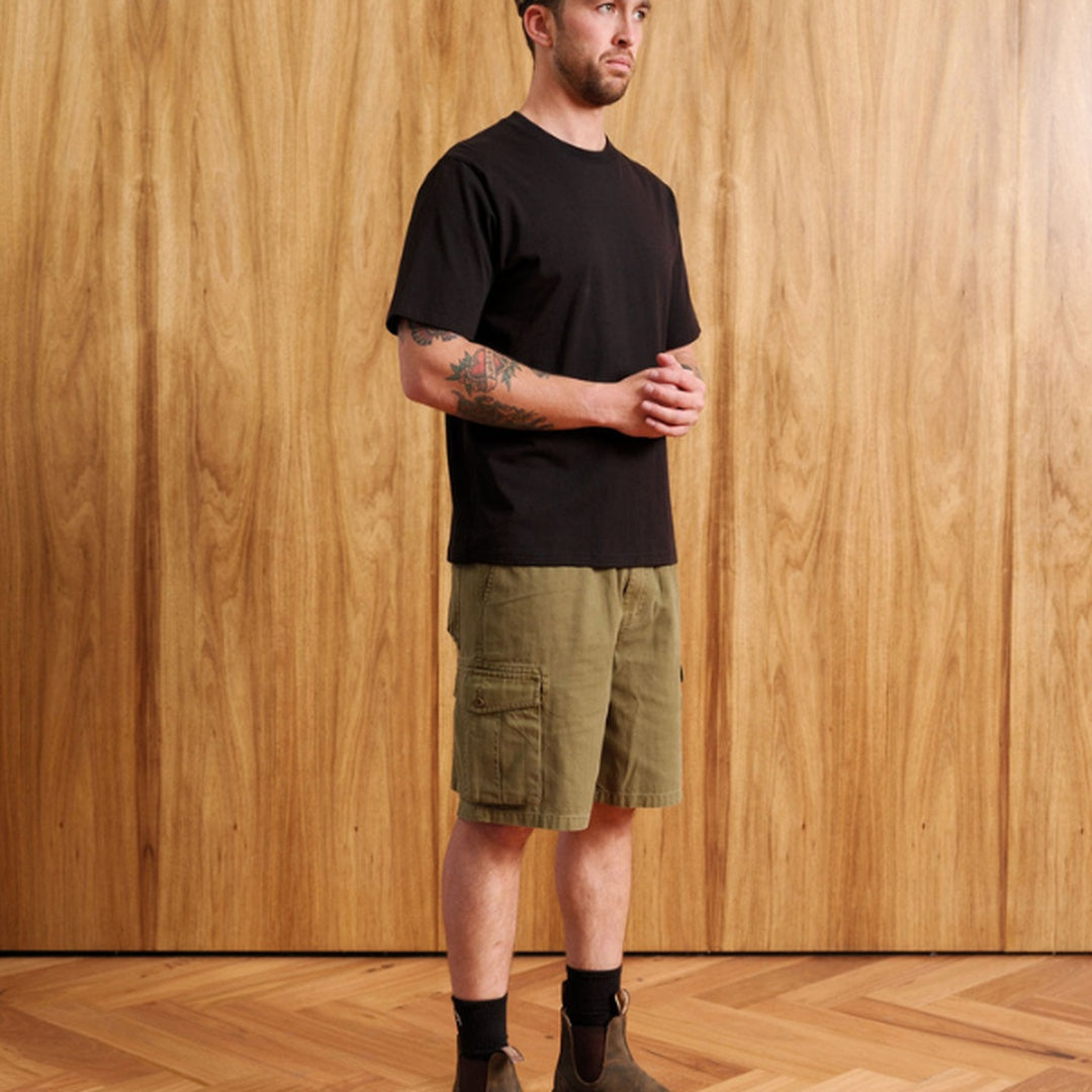 Rod Elastic Waist Cargo Shorts | Vintage Army — image 7