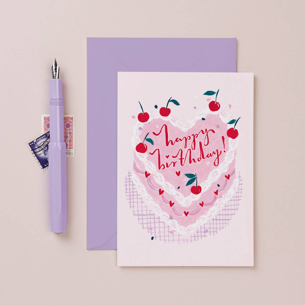 Kitsch Cake Birthday Card | Female Birthday Cards | Birthday