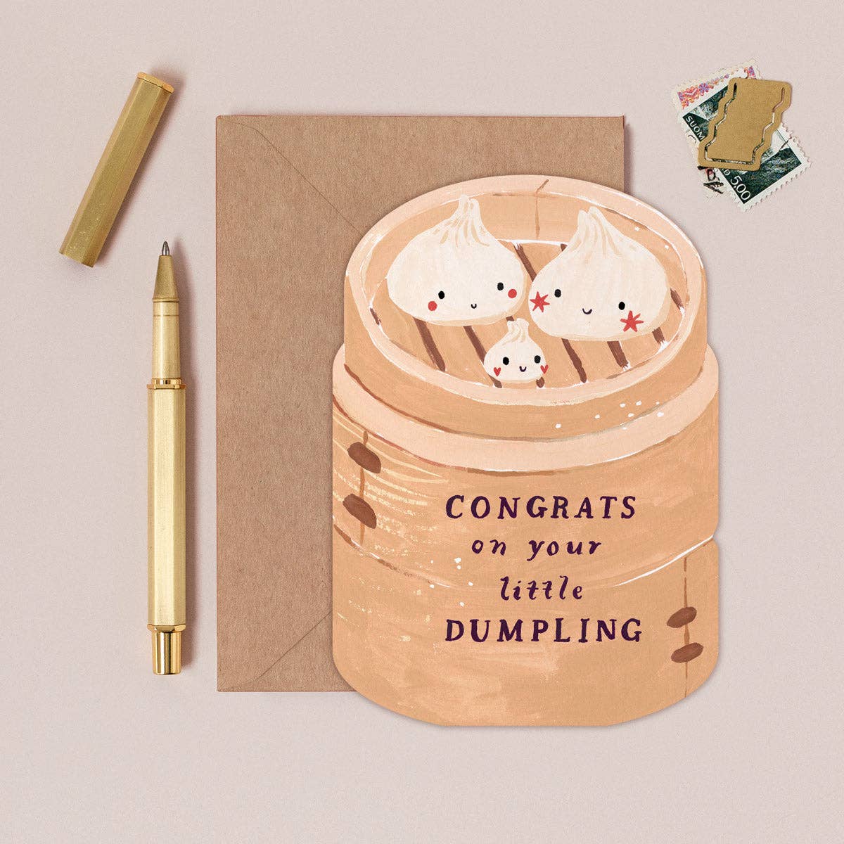 Dumpling New Baby Card | Newborn Baby Greeting Cards