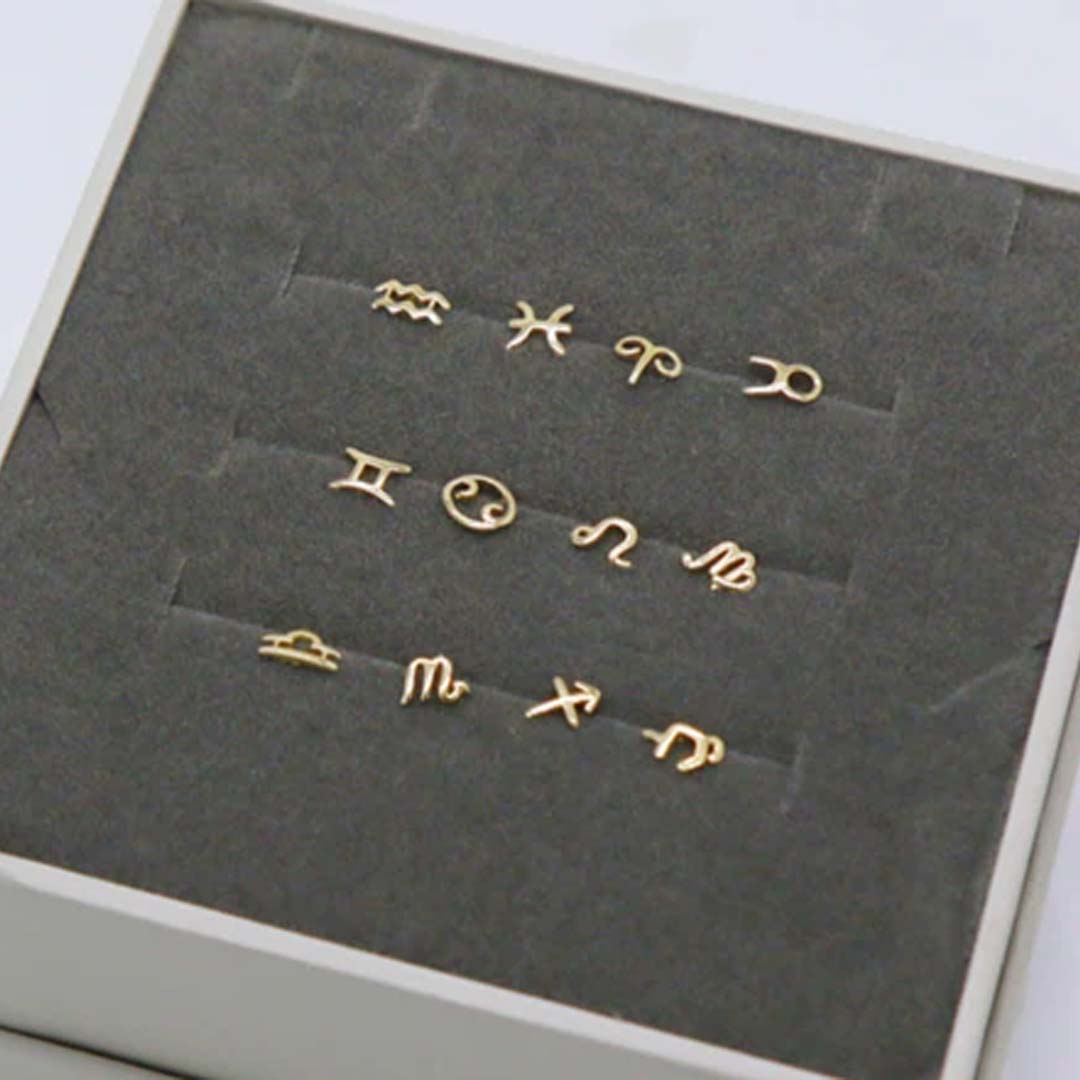 10K ZODIAC SIGN EARRING (GE0124)