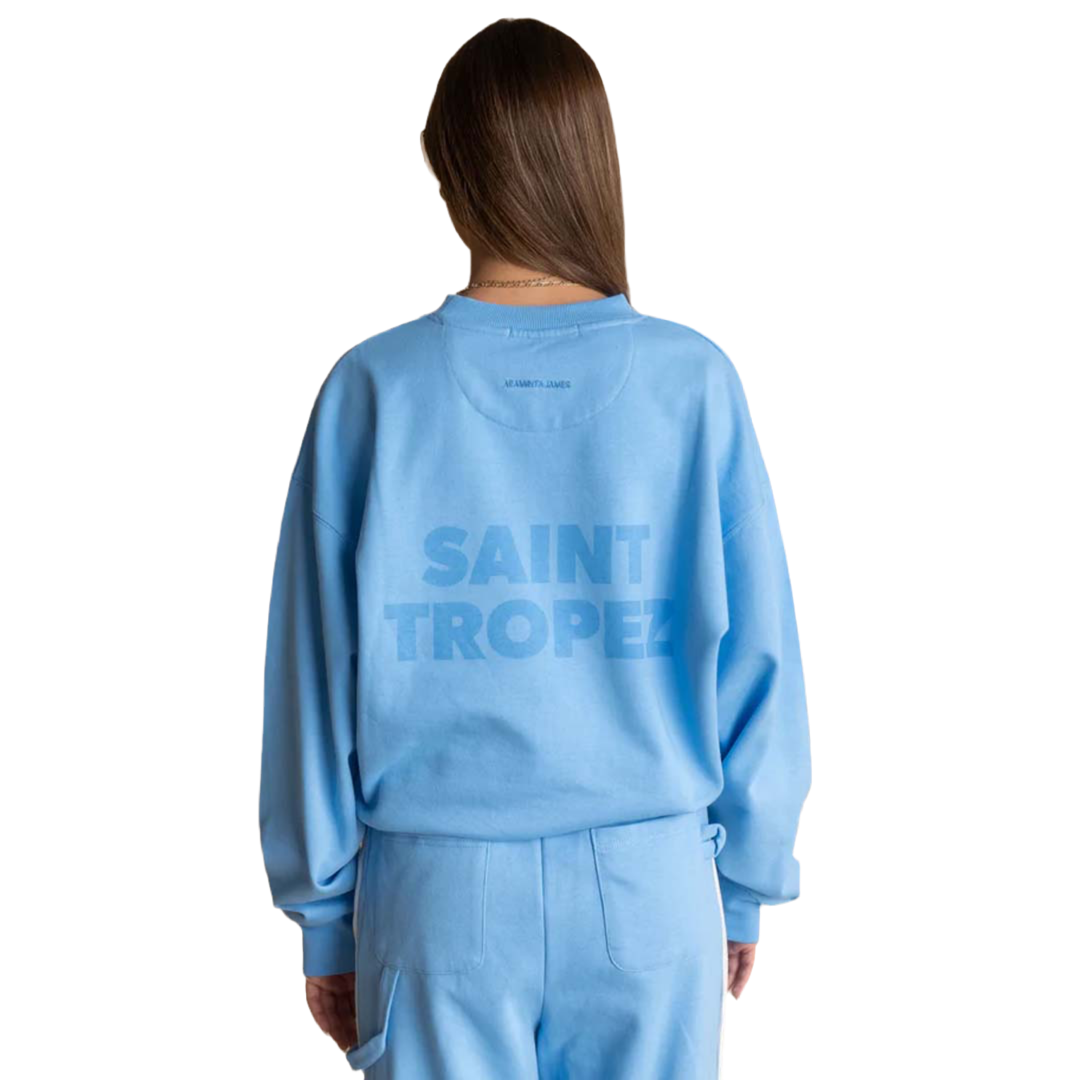 SAINT TROPEZ SWEATSHIRT | PERIWINKLE