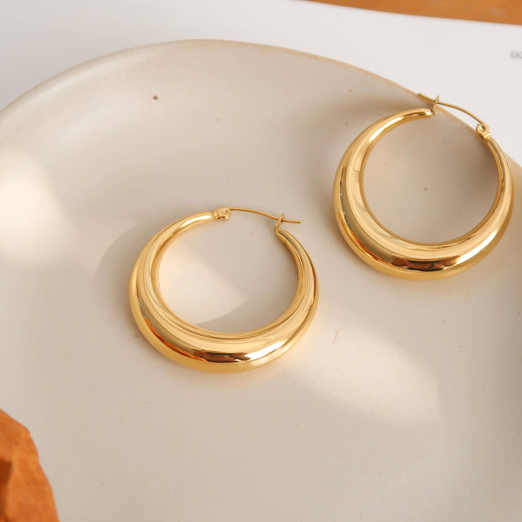 Galene Large Hoop Earring | 14k Gold