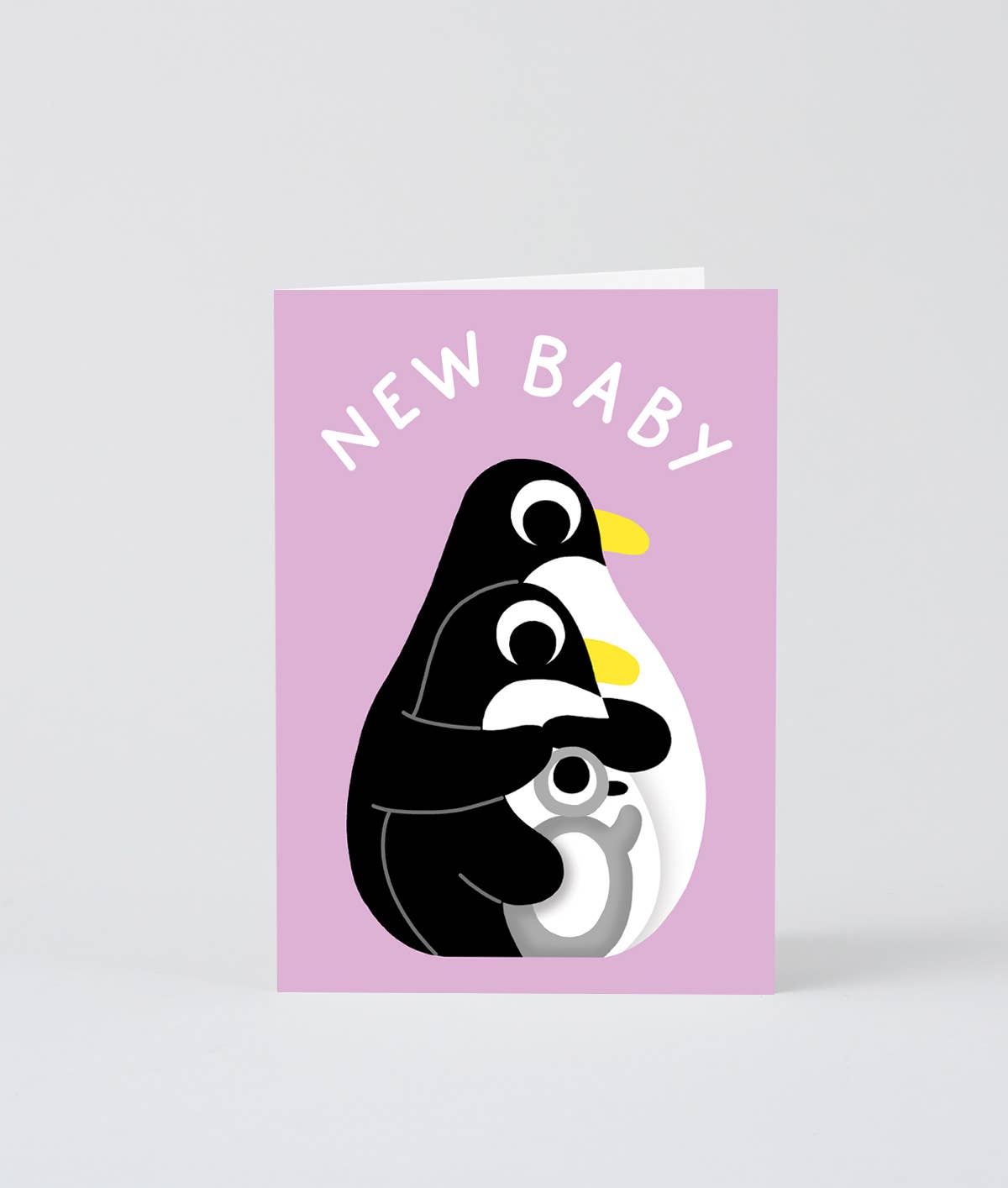 New Baby Penguins Greetings Card