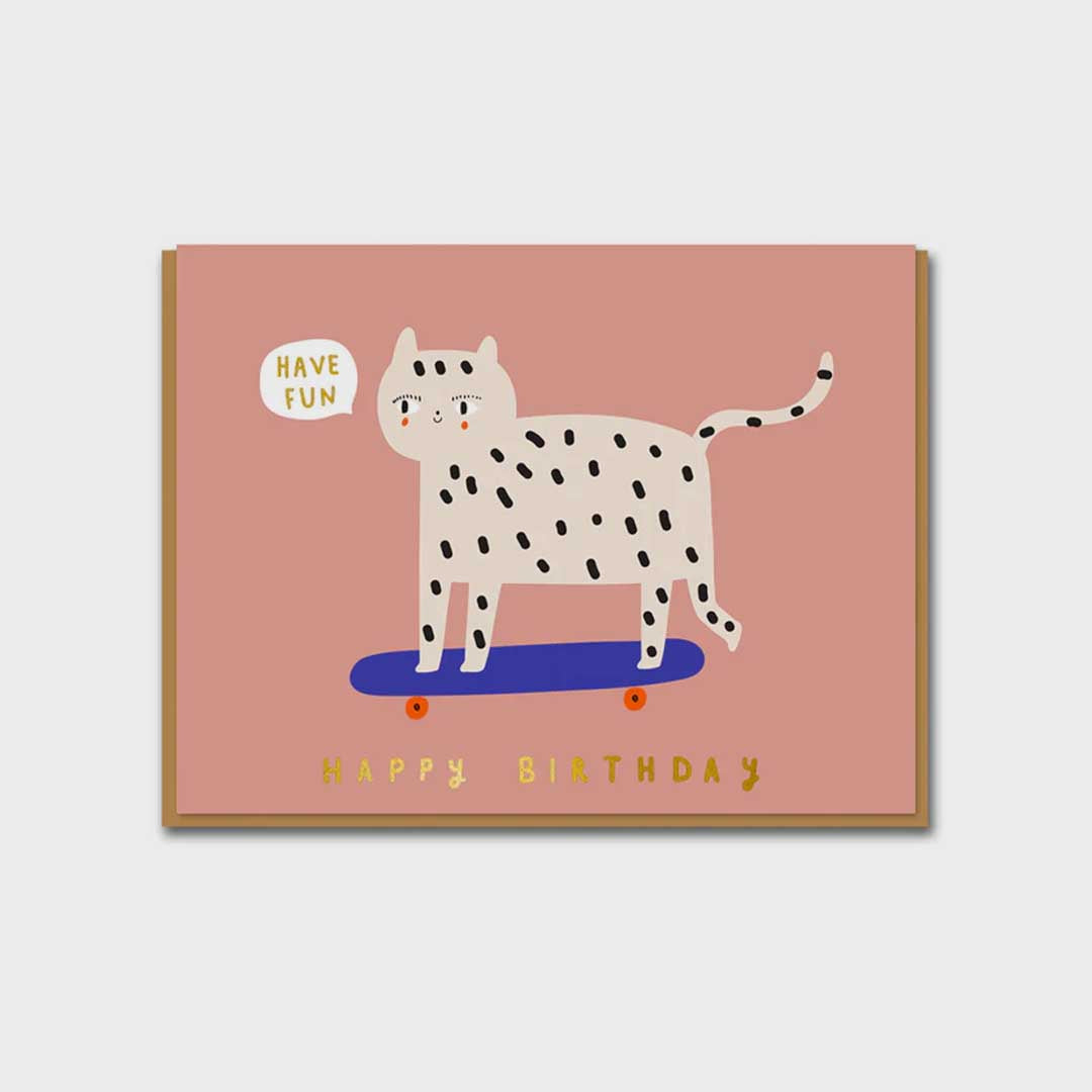 Birthday Card | Snow Leopard