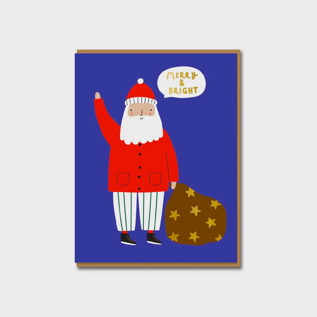 Christmas Card | Santa Merry & Bright