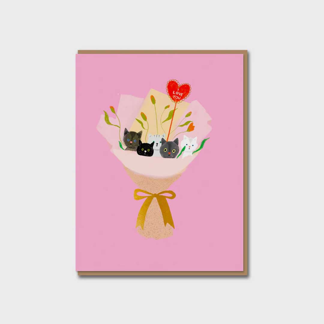 Love & Friendship Card | Cat Bouquet