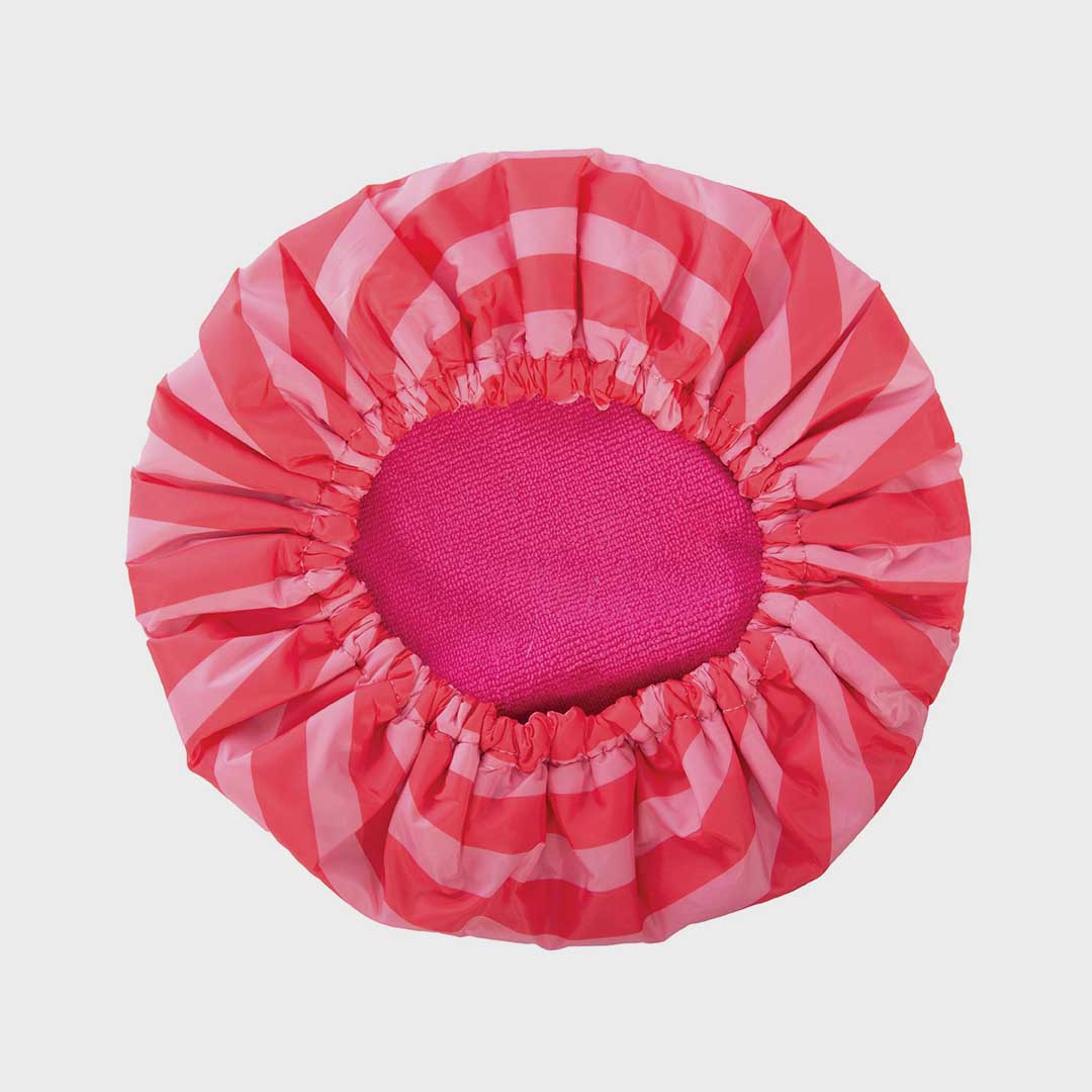 2 in 1 Shower Cap | Pink Raspberry