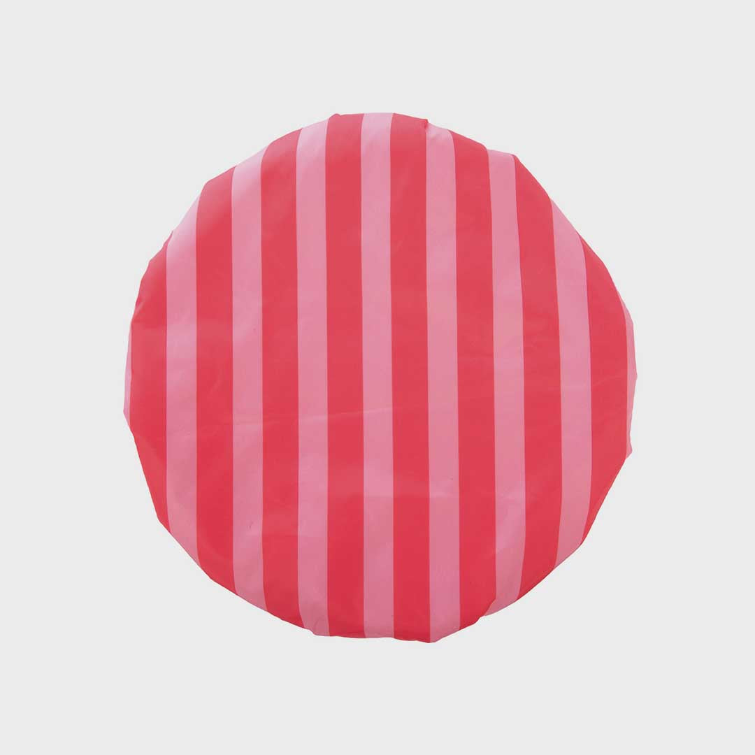 2 in 1 Shower Cap | Pink Raspberry